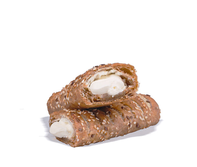 Whole wheat pie with cream cheese