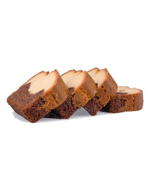 Chocolate-Vanilla Cake Slice