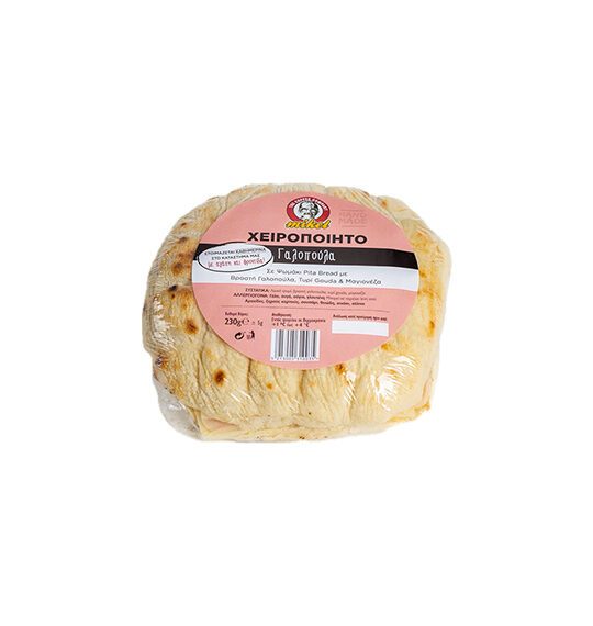 Handmade Pita bread with Turkey